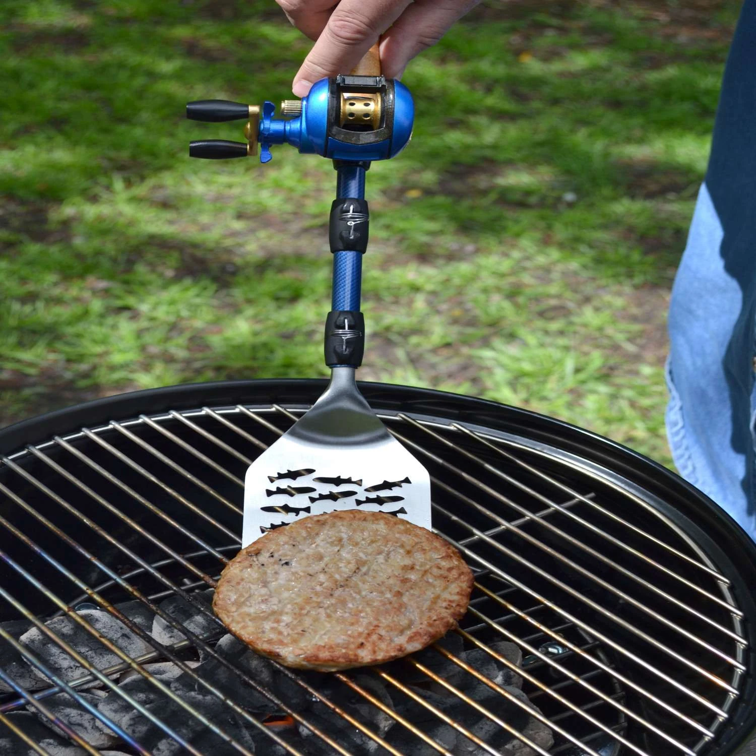 Bait Cast Stainless Steel Multicolored Grill Spatula 8 Pc 3 Bait Cast Stainless Steel Multicolored Grill Spatula 8 Pc - Image 3