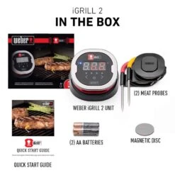Weber IGrill 2 Digital Bluetooth Enabled Grill/Meat Thermometer 16 Weber IGrill 2 Digital Bluetooth Enabled Grill/Meat Thermometer -The Grill Spot 03b79f0f 3679 4352 9b6f bfd1e3520e37