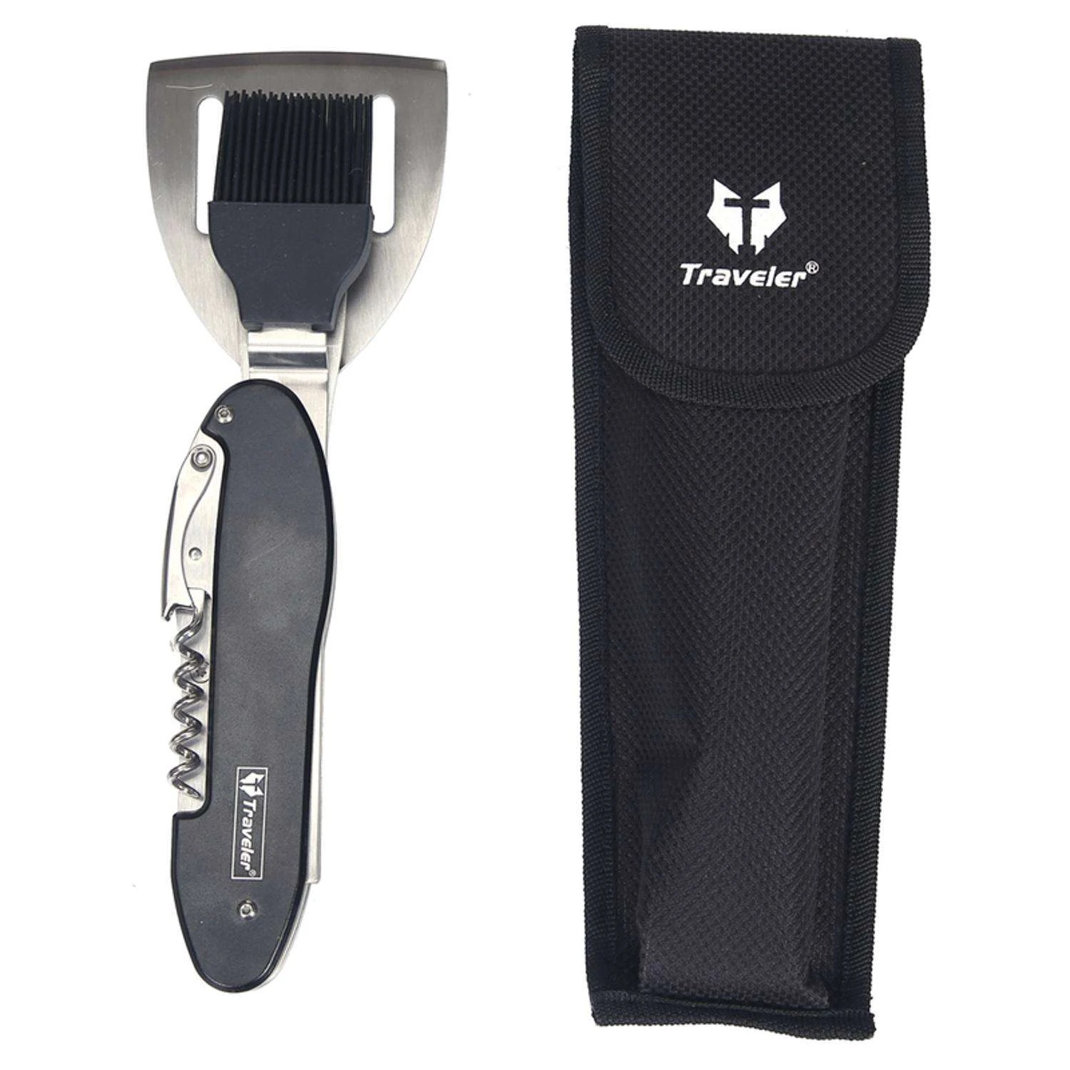 Mad Man Stainless Steel Black/Silver Grill Multi-Tool 1 Pk 4 Mad Man Stainless Steel Black/Silver Grill Multi-Tool 1 Pk - Image 4