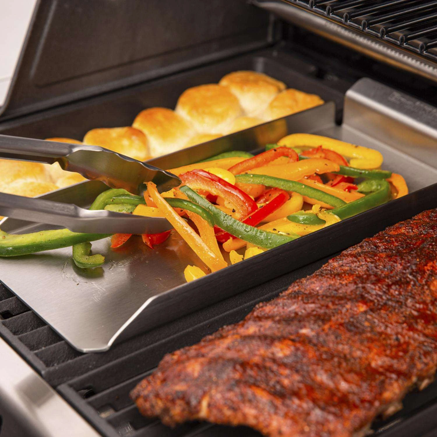 Broil King Stainless Steel Grill Top Griddle 6.88 In. L X 15 In. W 1 Pk 5 Broil King Stainless Steel Grill Top Griddle 6.88 In. L X 15 In. W 1 Pk - Image 5