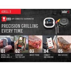 Weber IGrill 3 Digital Bluetooth Enabled Grill/Meat Thermometer 12 Weber IGrill 3 Digital Bluetooth Enabled Grill/Meat Thermometer -The Grill Spot 08836d0c dff8 4781 b231 663b7ffe4ff3