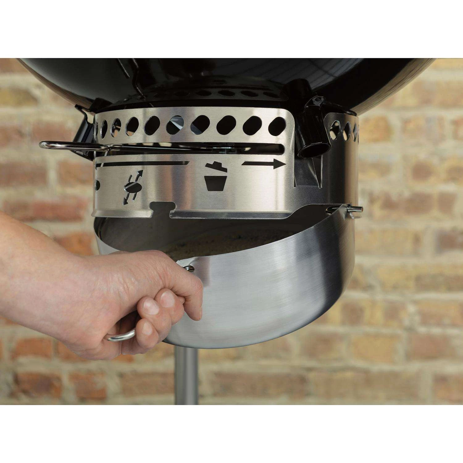 Weber 22 In. Performer Deluxe Charcoal Grill Crimson 6 Weber 22 In. Performer Deluxe Charcoal Grill Crimson - Image 6