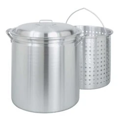 Bayou Classic Aluminum Grill Stockpot With Basket 60 Qt 1 Pk