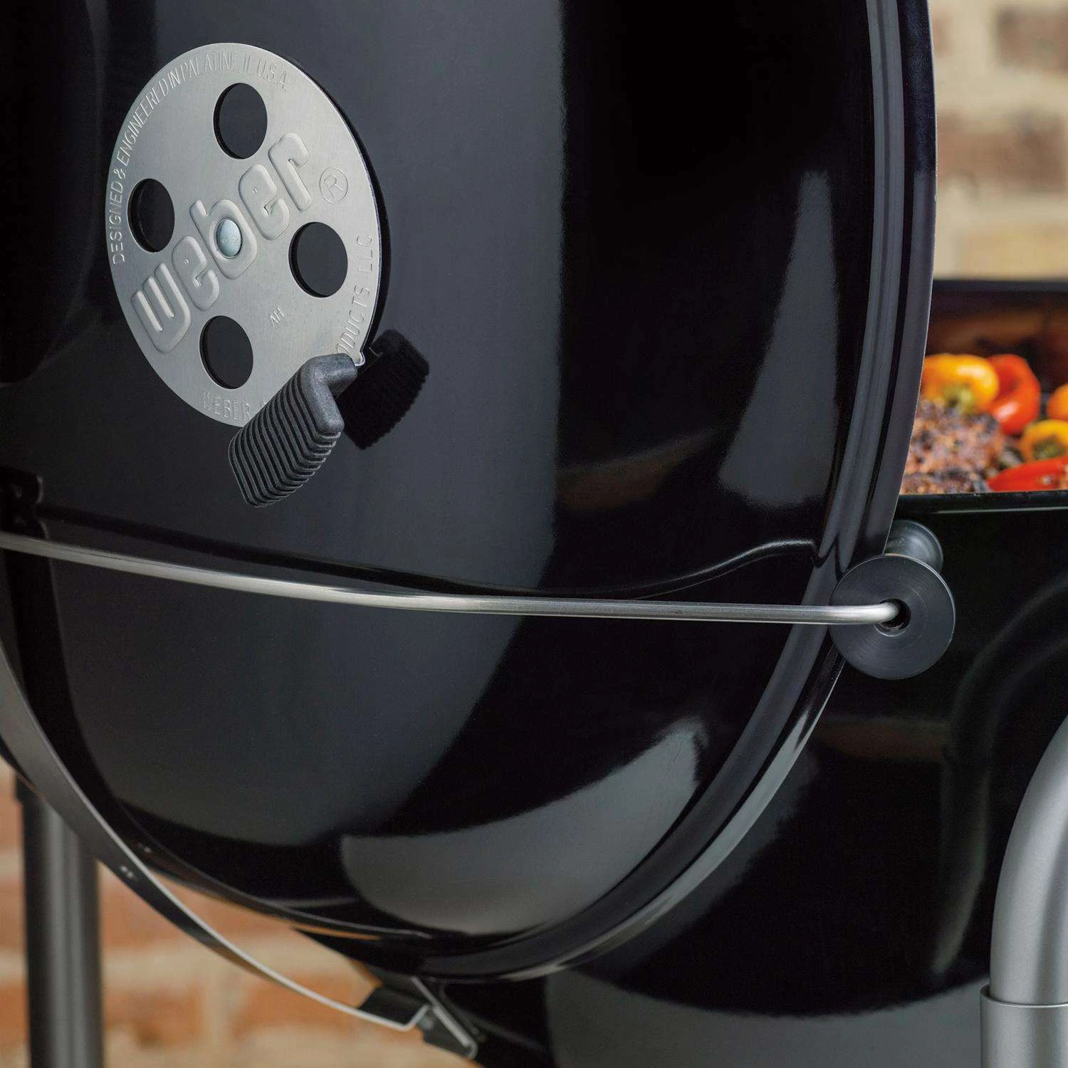 Weber 22 In. Performer Deluxe Charcoal Grill Crimson 7 Weber 22 In. Performer Deluxe Charcoal Grill Crimson - Image 7