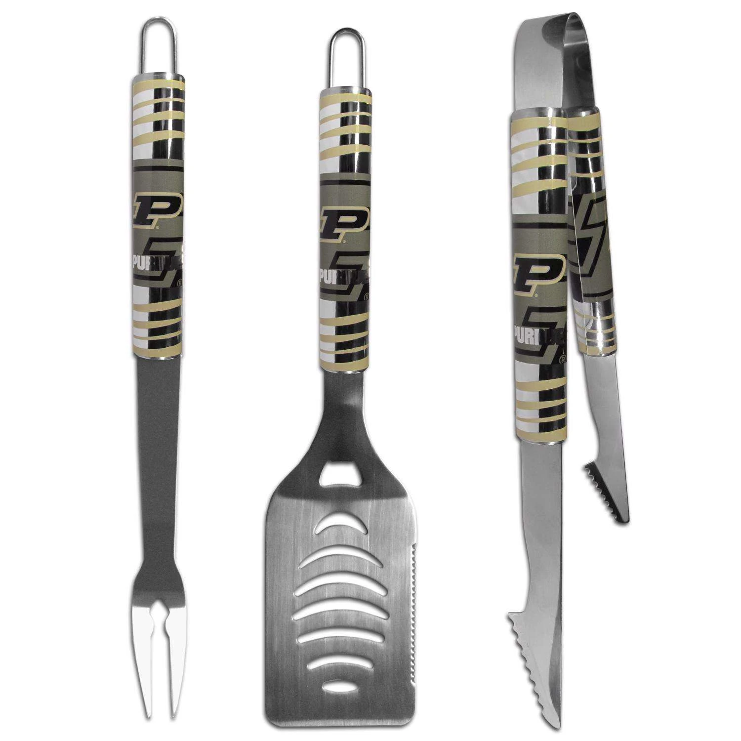 Siskiyou Sports NCAA Stainless Steel Multicolored Grill Tool Set 3 Pc 1 Siskiyou Sports NCAA Stainless Steel Multicolored Grill Tool Set 3 Pc