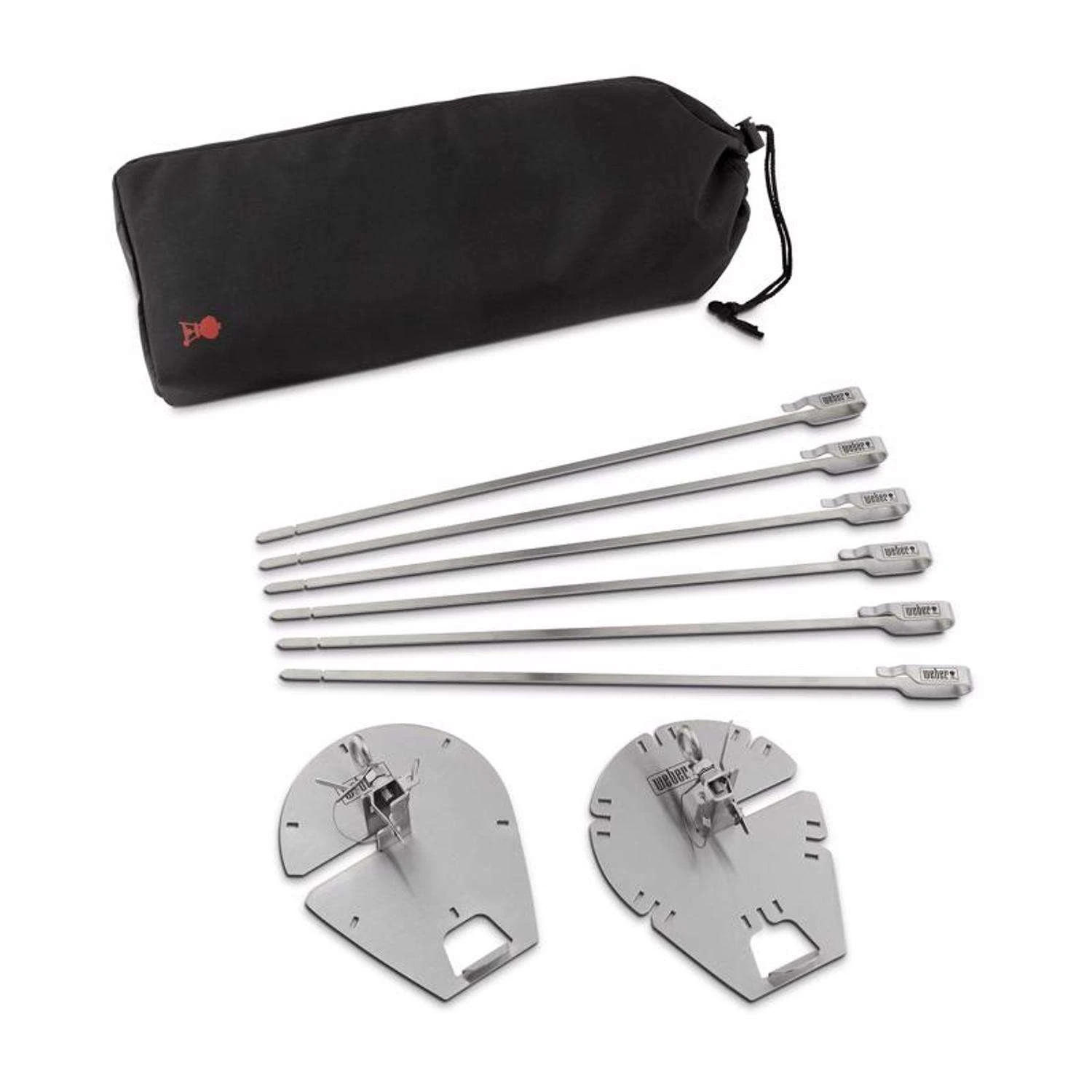 Weber Crafted Stainless Steel Skewer 5.3 L X 17.7 In. W 6 3 Weber Crafted Stainless Steel Skewer 5.3 L X 17.7 In. W 6 - Image 3
