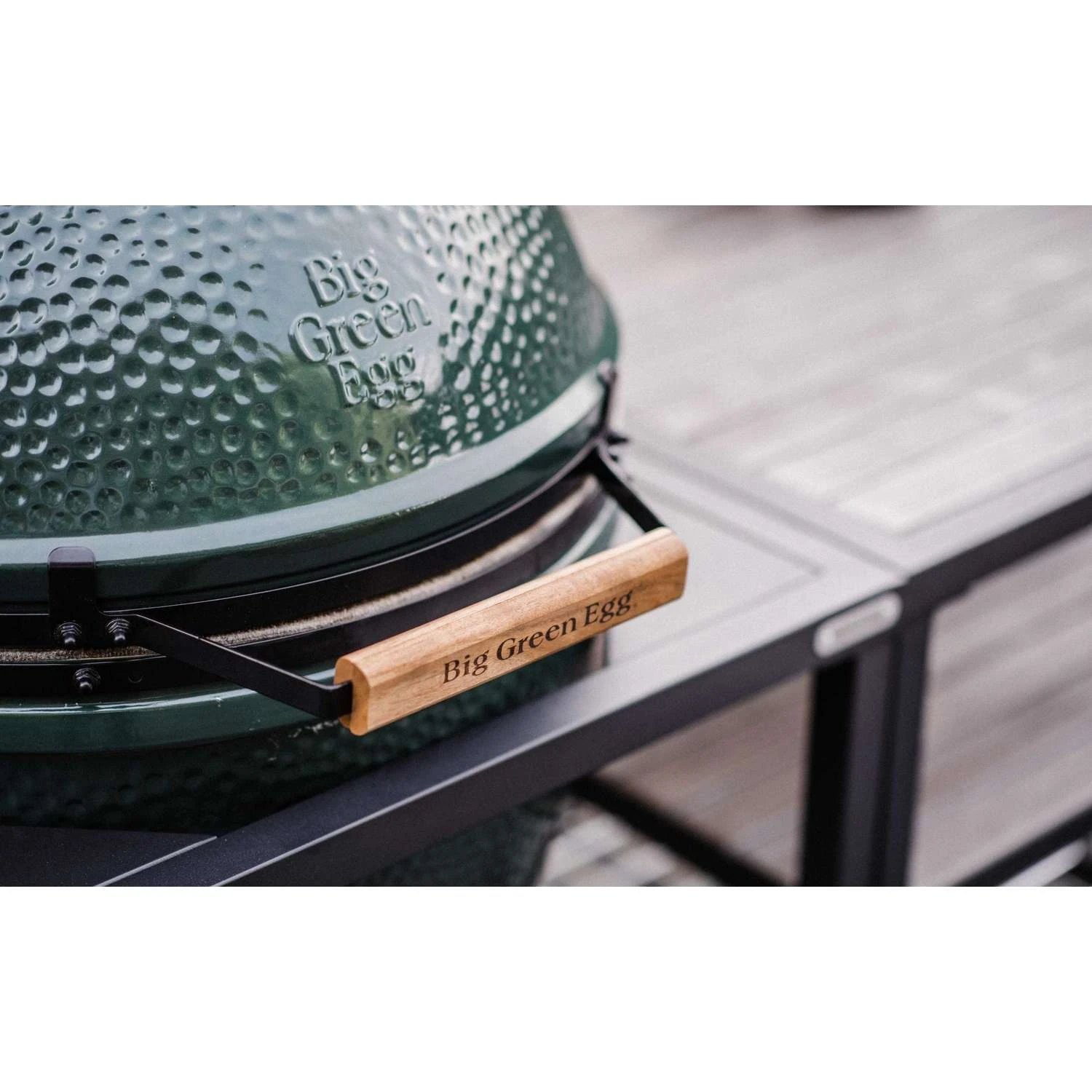 Big Green Egg 18.25 In. Large EGG Package With Modular Nest And Side Table With Distressed Acacia In 2 Big Green Egg 18.25 In. Large EGG Package With Modular Nest And Side Table With Distressed Acacia In - Image 2