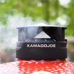 Kamado Joe 18 In. Classic III Charcoal Kamado Grill And Smoker Black/Red -The Grill Spot 165059eb 8fc8 4876 a22f ac4f0b6a02d1