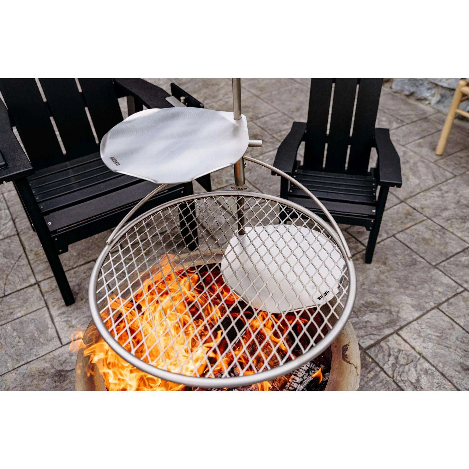 Breeo Outpost Stainless Steel Grill Top Searing Griddle 13.86 In. L X 12.88 In. W 1 Pk 3 Breeo Outpost Stainless Steel Grill Top Searing Griddle 13.86 In. L X 12.88 In. W 1 Pk - Image 3