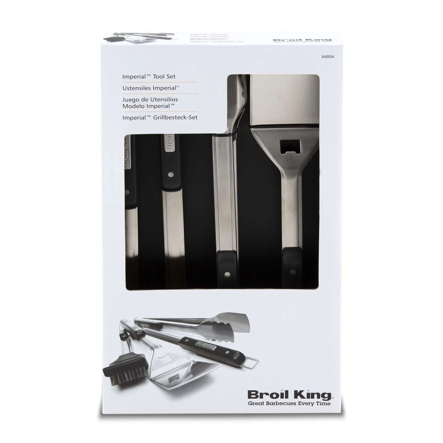 Broil King Imperial Black/Silver Grill Tool Set 4 Pc 3 Broil King Imperial Black/Silver Grill Tool Set 4 Pc - Image 3