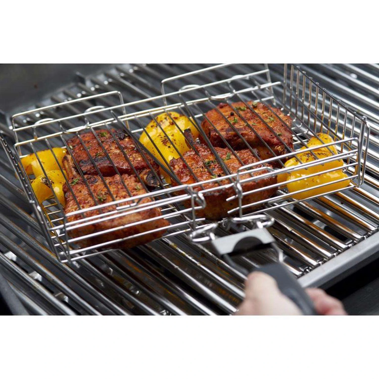 Broil King Stainless Steel Grill Basket 12 In. L X 22.1 In. W 1 Pk 5 Broil King Stainless Steel Grill Basket 12 In. L X 22.1 In. W 1 Pk - Image 5