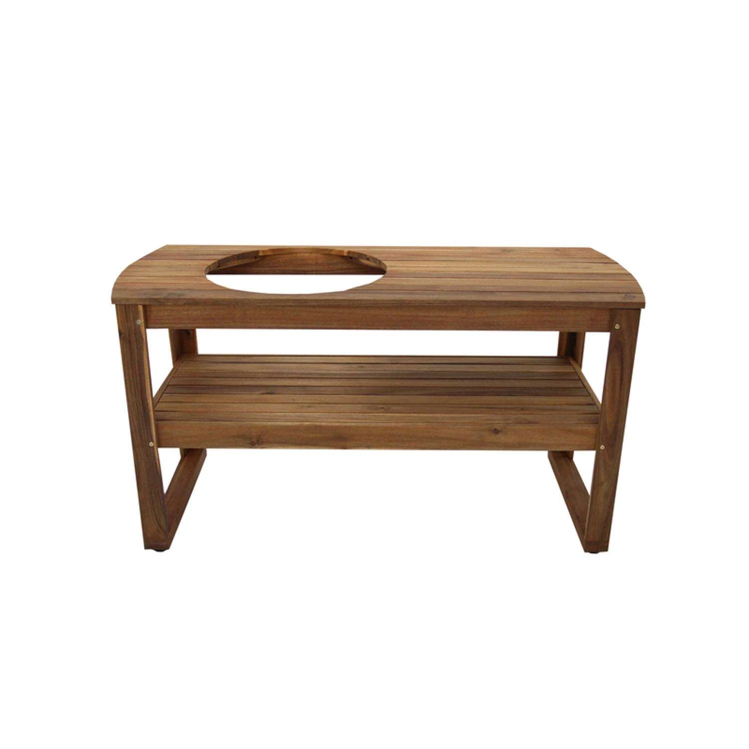 Big Green Egg Custom EGG Table Acacia Wood 31 In. H X 25 In. W X 60 In. L 1 Big Green Egg Custom EGG Table Acacia Wood 31 In. H X 25 In. W X 60 In. L