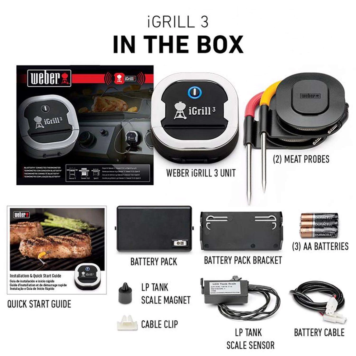Weber IGrill 3 Digital Bluetooth Enabled Grill/Meat Thermometer 7 Weber IGrill 3 Digital Bluetooth Enabled Grill/Meat Thermometer - Image 7