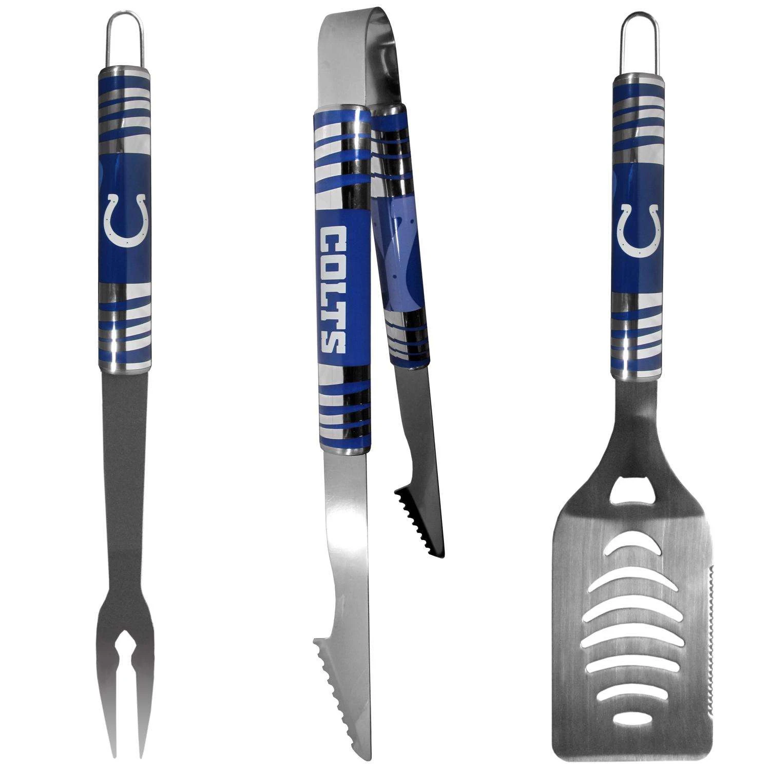 Siskiyou Sports NFL Stainless Steel Multicolored Grill Tool Set 3 Pc 1 Siskiyou Sports NFL Stainless Steel Multicolored Grill Tool Set 3 Pc
