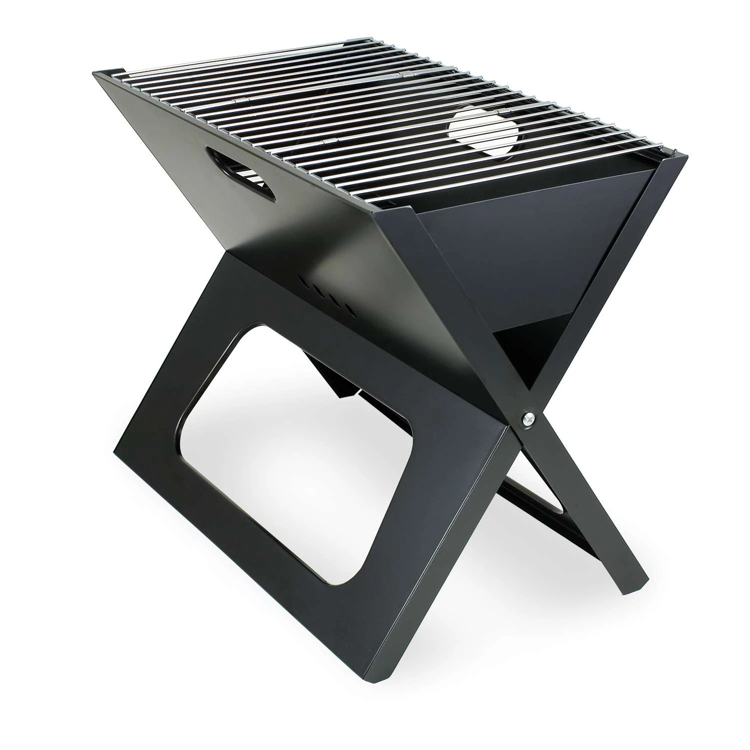 Picnic Time 11 In. X-Grill Charcoal Grill Black 1 Picnic Time 11 In. X-Grill Charcoal Grill Black