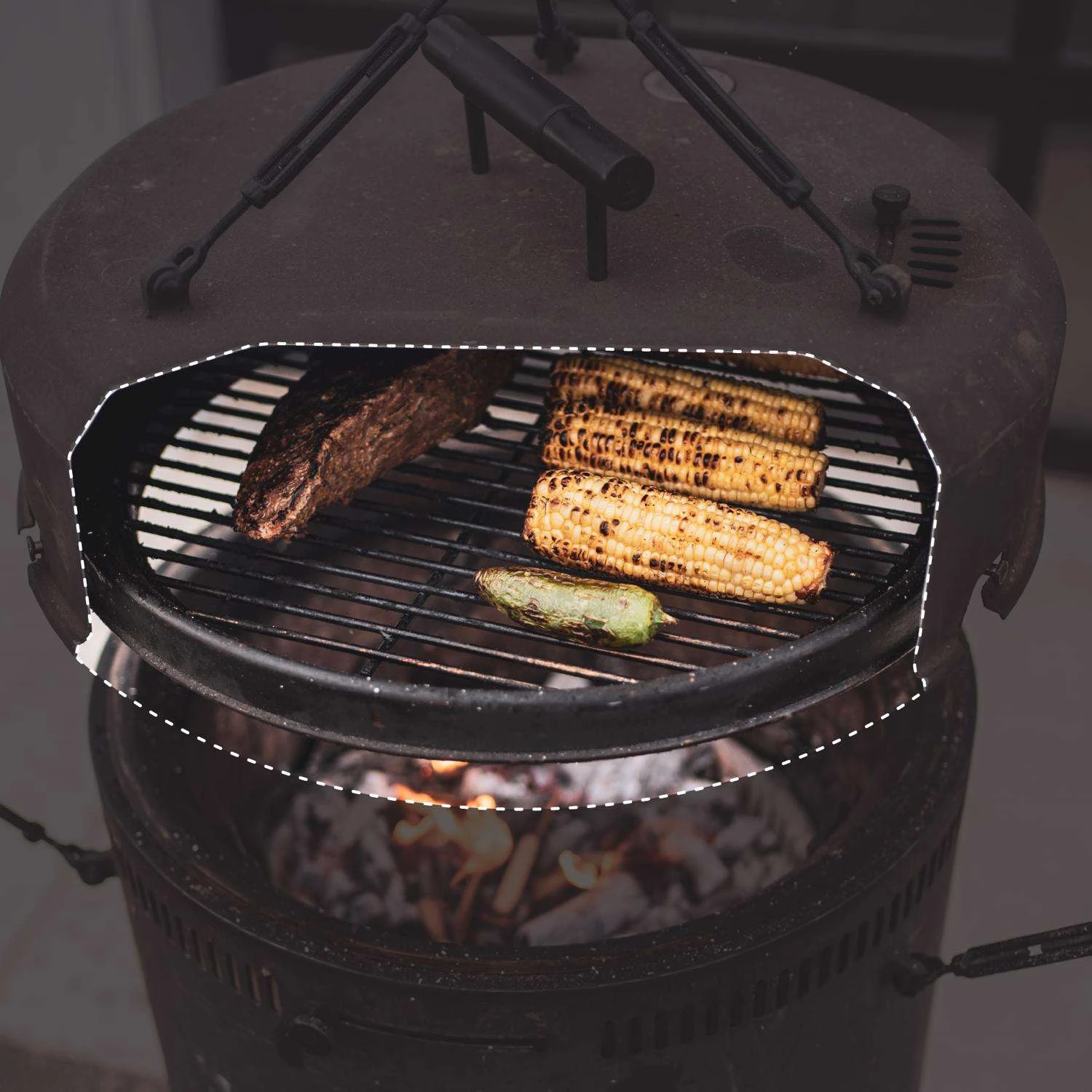 Burch Barrel 18 In. Charcoal/Wood Grill And Smoker Black 6 Burch Barrel 18 In. Charcoal/Wood Grill And Smoker Black - Image 6