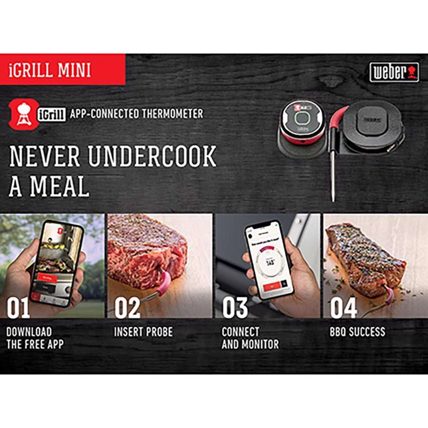 Weber IGrill Mini Digital Bluetooth Enabled Grill/Meat Thermometer 3 Weber IGrill Mini Digital Bluetooth Enabled Grill/Meat Thermometer - Image 3