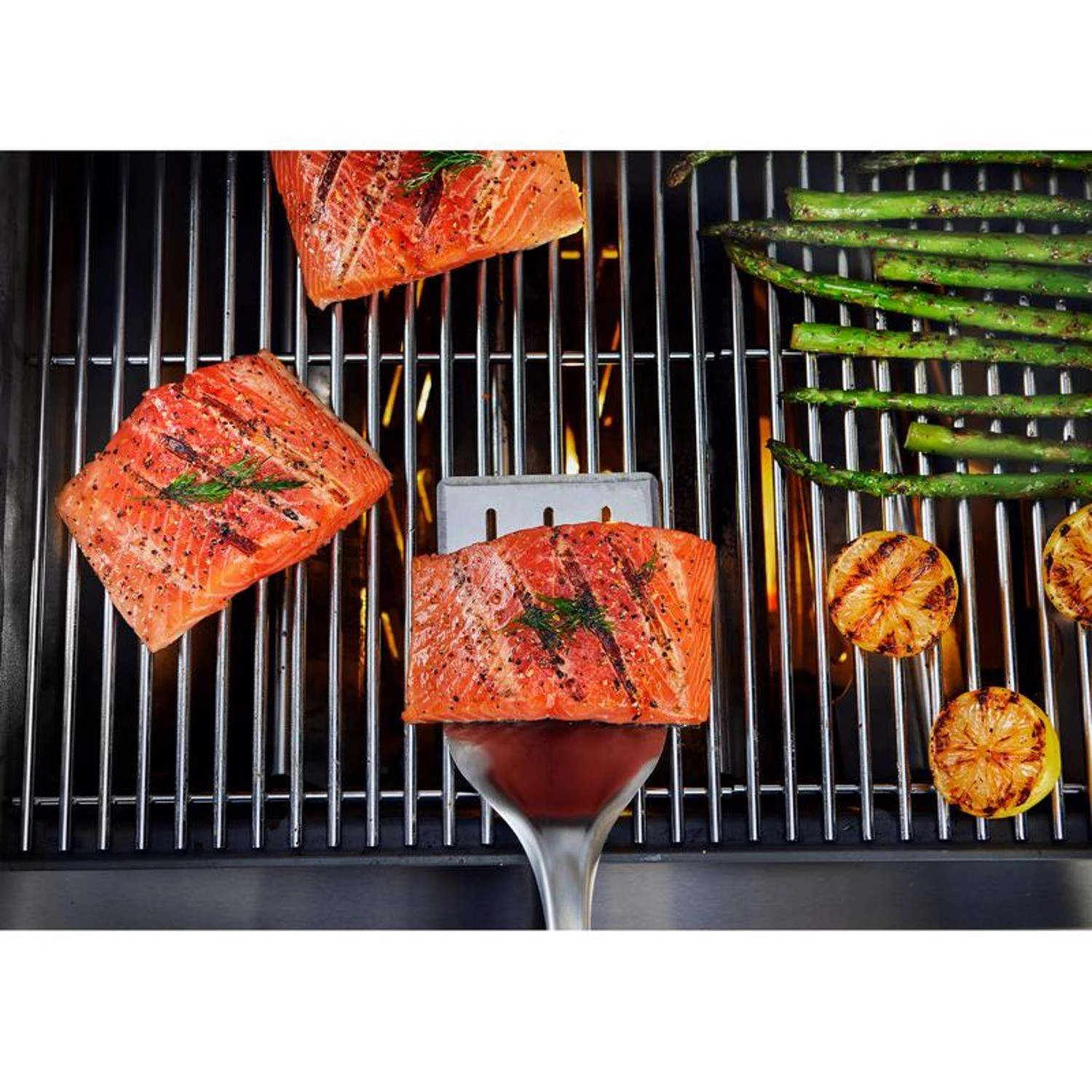 Weber Precision Stainless Steel Black/Silver Grill Spatula 1 Pc 2 Weber Precision Stainless Steel Black/Silver Grill Spatula 1 Pc - Image 2