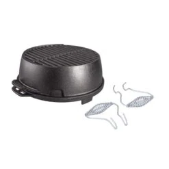 Lodge 12 In. Kickoff Charcoal Grill Black