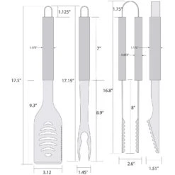 Siskiyou Sports NCAA Stainless Steel Multicolored Grill Tool Set 3 Pc 7 Siskiyou Sports NCAA Stainless Steel Multicolored Grill Tool Set 3 Pc -The Grill Spot 54d9815d d40a 4285 85d9 887cc7e13d30
