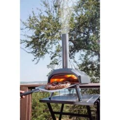 Ooni Karu 12 In. Charcoal/Wood Chunk Outdoor Pizza Oven Silver -The Grill Spot 5b081742 0e51 4719 8286 fa580b37d073