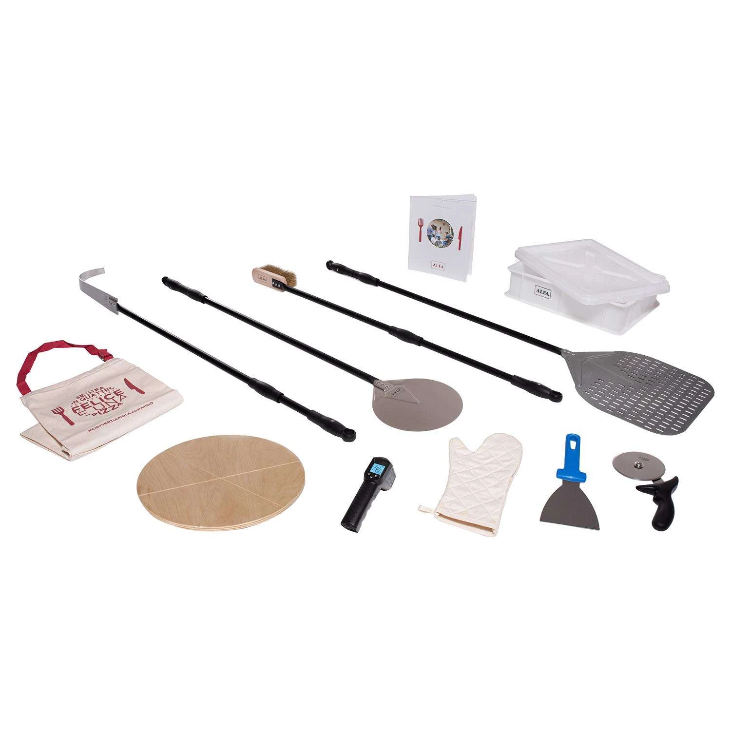 Alfa Stainless Steel Black Pizza Peel 13 1 Alfa Stainless Steel Black Pizza Peel 13