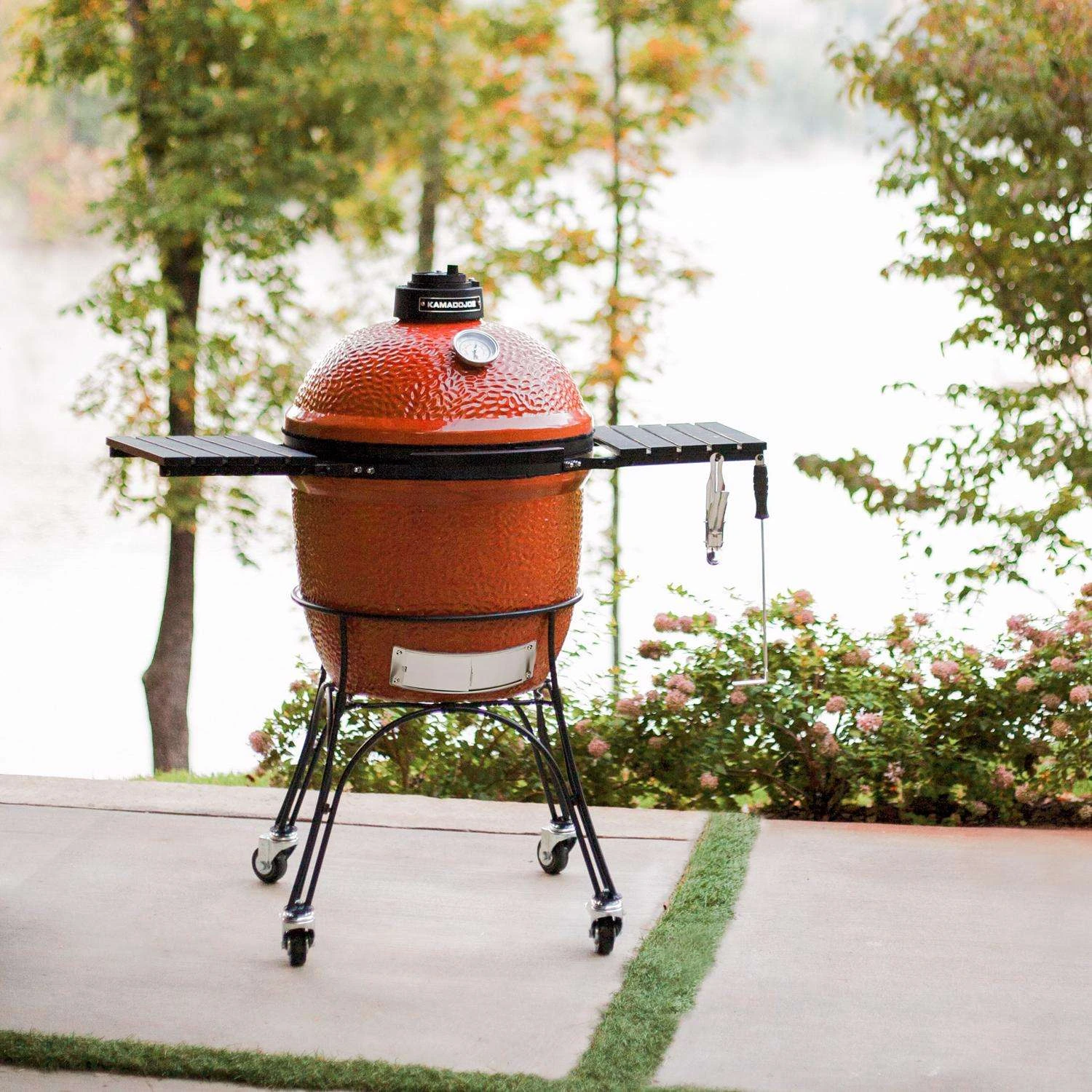 Kamado Joe 18 In. Classic I Charcoal Kamado Grill And Smoker Red 6 Kamado Joe 18 In. Classic I Charcoal Kamado Grill And Smoker Red - Image 6