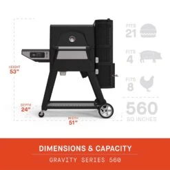 Masterbuilt 24 In. Gravity Series 560 Charcoal Grill And Smoker Black -The Grill Spot 6a2b84f4 79b6 432c 9843 b894ebcc1901