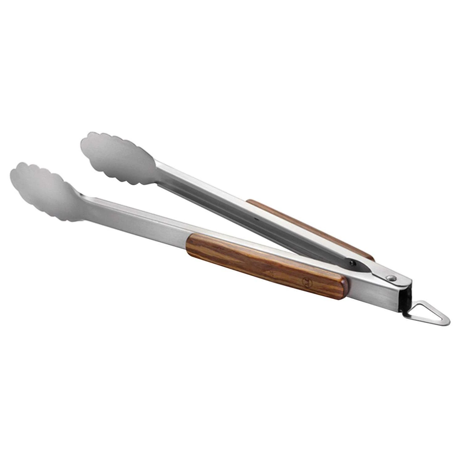 Outset Verde Grande Stainless Steel Brown/Silver Grill Tongs 1 Pc 1 Outset Verde Grande Stainless Steel Brown/Silver Grill Tongs 1 Pc