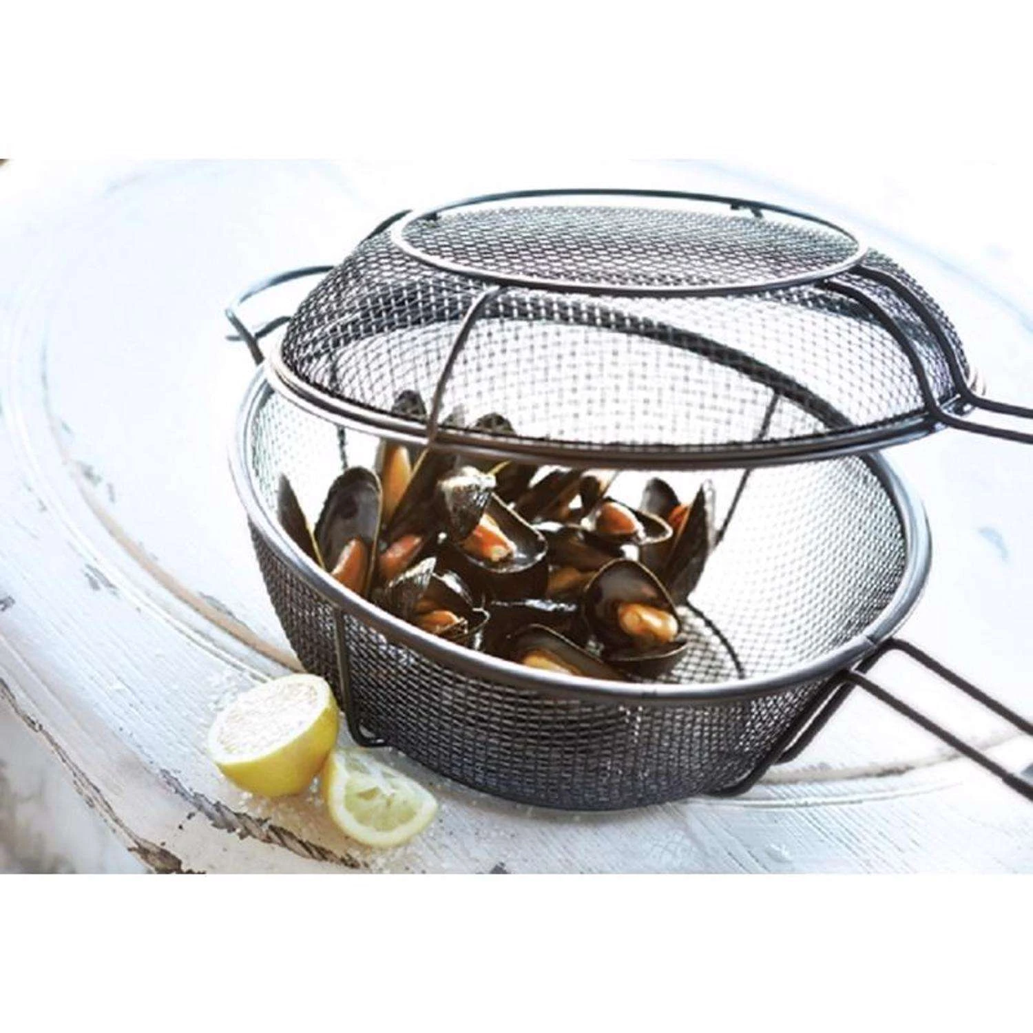 Outset Cast Iron Grill Basket And Skillet 23 In. L 1 Pk 3 Outset Cast Iron Grill Basket And Skillet 23 In. L 1 Pk - Image 3