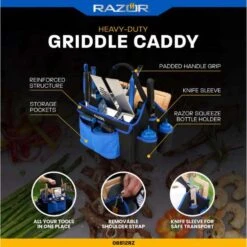 Razor Cotton Black/Blue Griddle Tool Holder 1 Pk -The Grill Spot 702bd3f8 85a2 45cc 8ec2 a6ba7c91d713