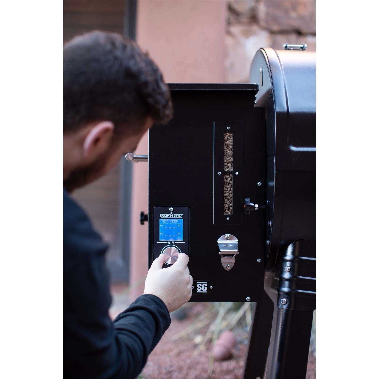 Camp Chef SmokePro Wood Pellet Bluetooth And WiFi Grill And Smoker Black 8 Camp Chef SmokePro Wood Pellet Bluetooth And WiFi Grill And Smoker Black - Image 8