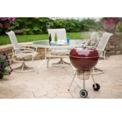 Weber 22 In. Original Kettle Premium Charcoal Grill Crimson -The Grill Spot 77cd8f6a 4fc1 497e bddb 7f7c674a45a0
