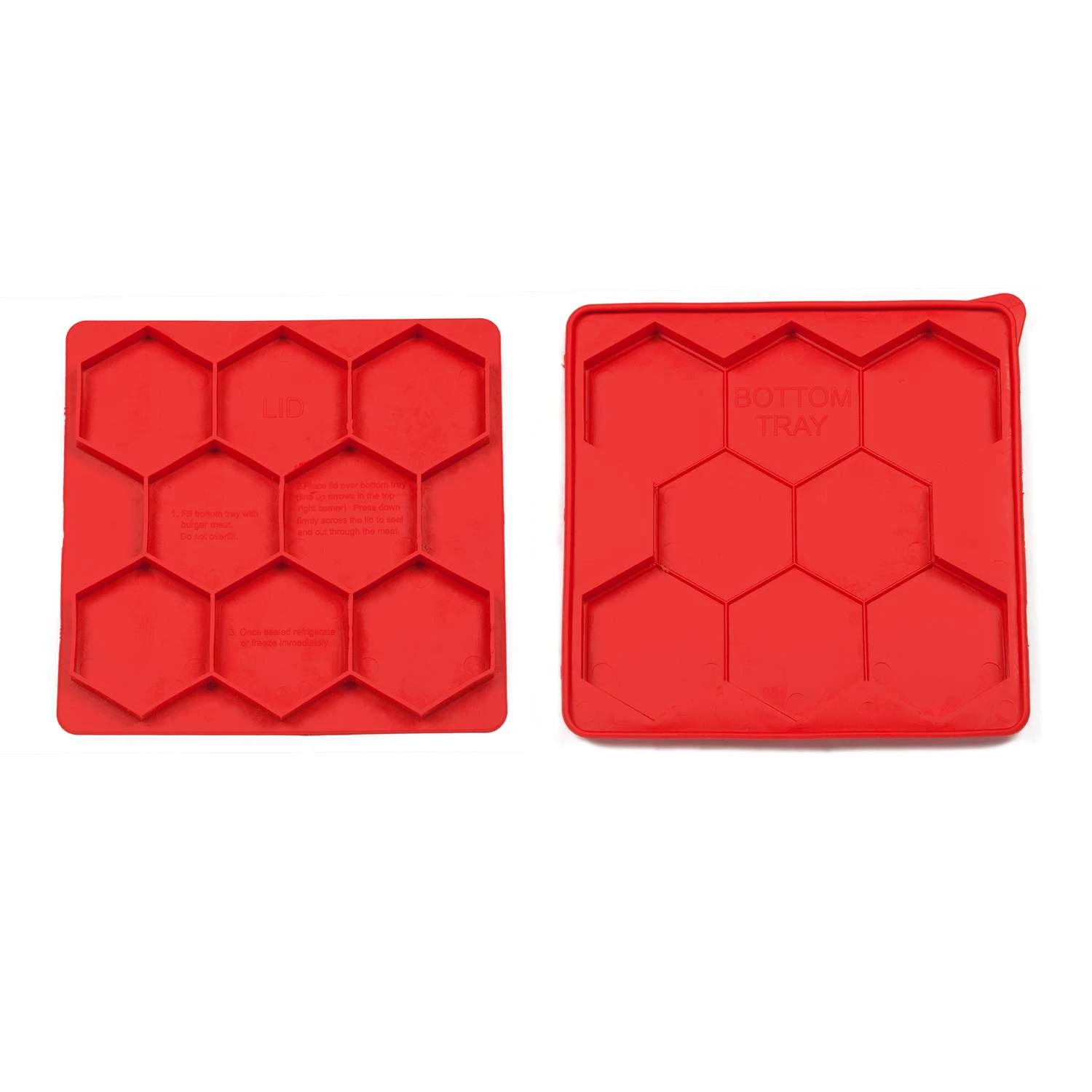 Shape+Store Red Plastic Burger Press 32 Oz 7 Shape+Store Red Plastic Burger Press 32 Oz - Image 7