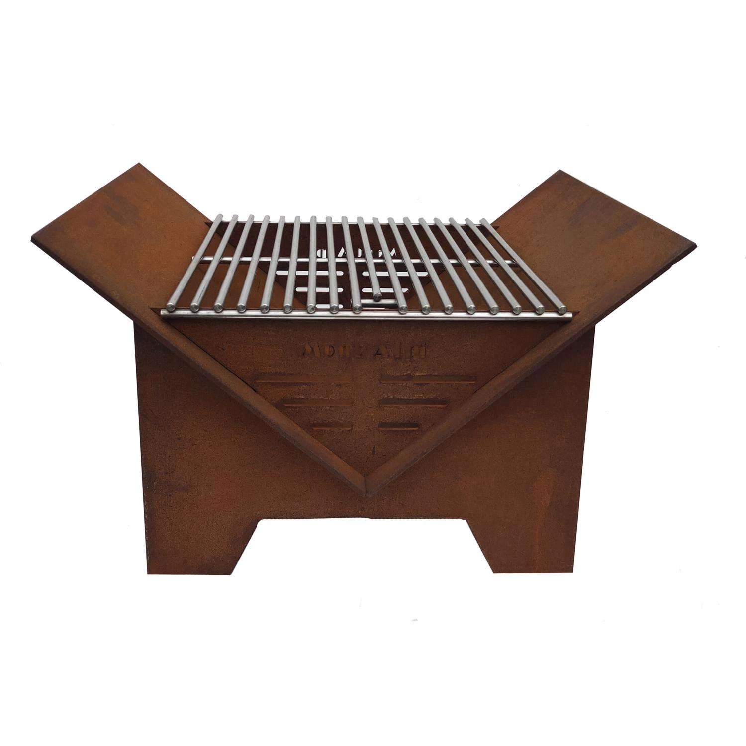 Mont Alpi 16 In. Charcoal/Wood Pellet Grill Rust 1 Mont Alpi 16 In. Charcoal/Wood Pellet Grill Rust