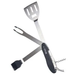 Mad Man Stainless Steel Black/Silver Grill Multi-Tool 1 Pk