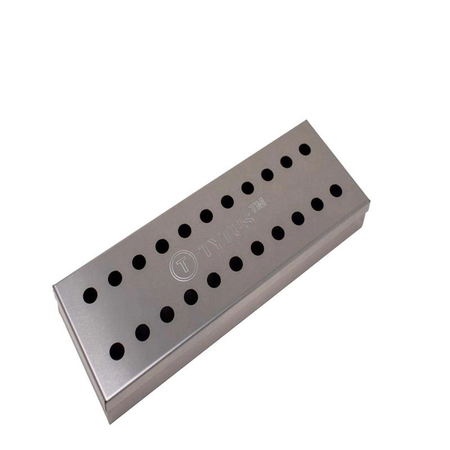 TYTUS Stainless Steel Smoker Box 12 In. L X 3 In. W 1 TYTUS Stainless Steel Smoker Box 12 In. L X 3 In. W