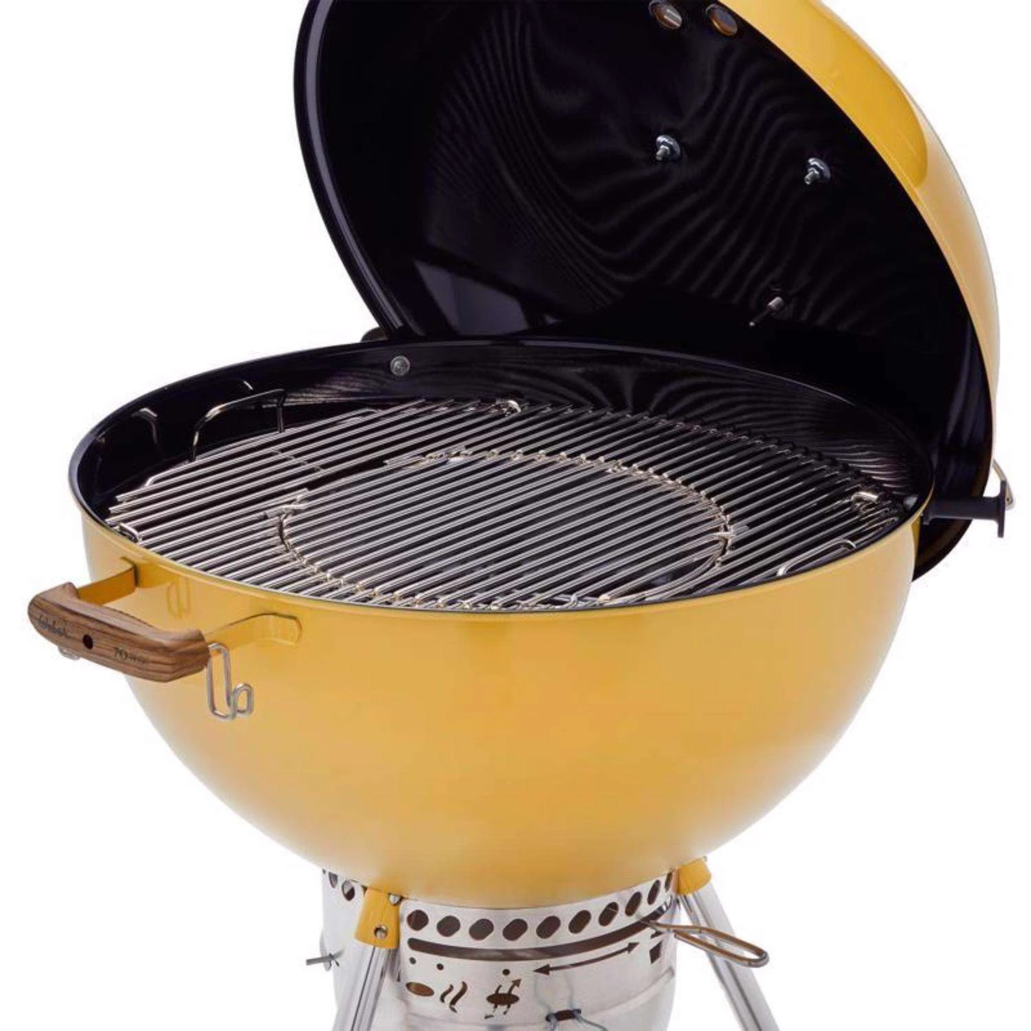 Weber 22 In. 70th Anniversary Kettle Charcoal Grill Hot Rod Yellow 2 Weber 22 In. 70th Anniversary Kettle Charcoal Grill Hot Rod Yellow - Image 2