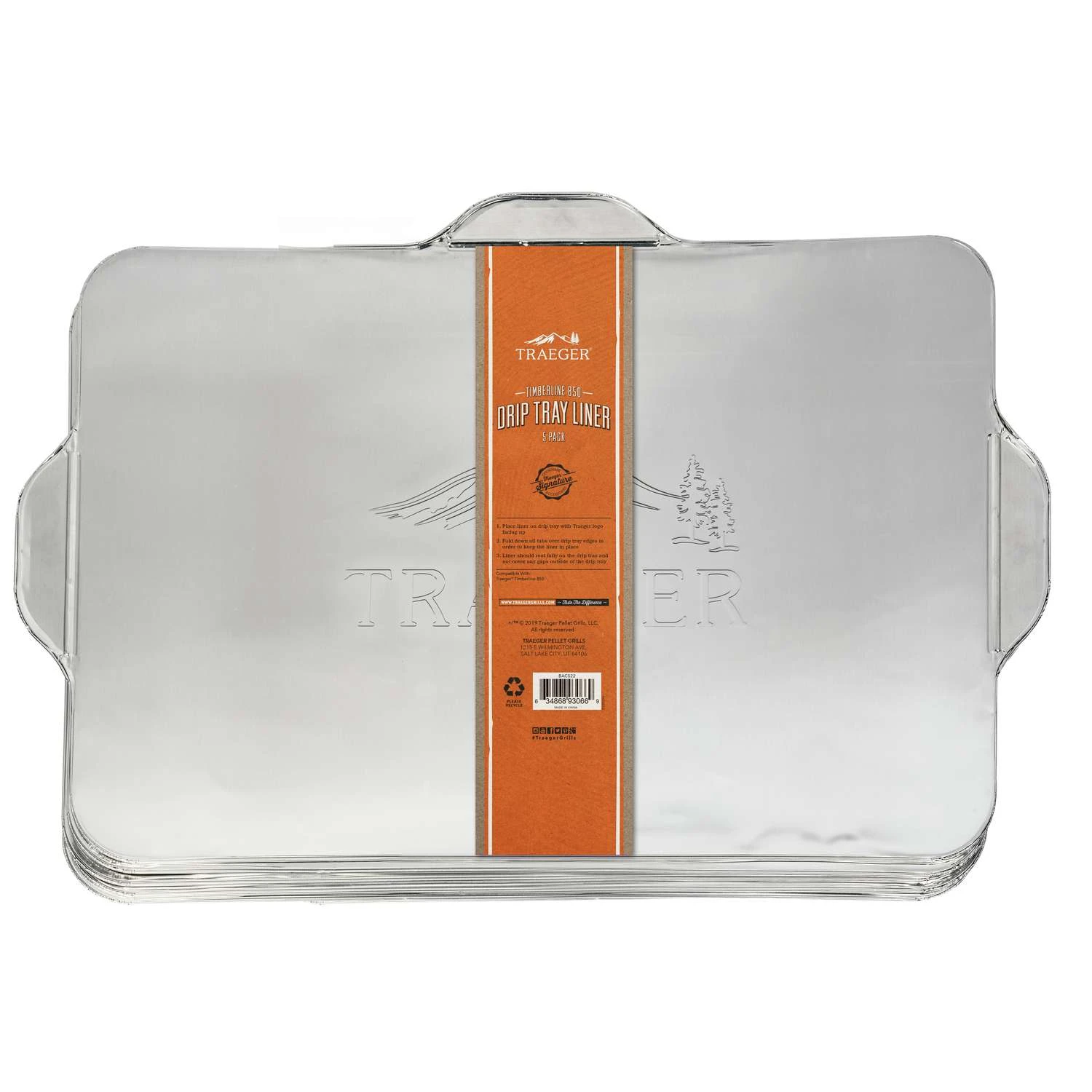 Traeger Aluminum Drip Tray Liner For Timberline 850 21.46 In. L X 14.57 In. W 5 Pk 1 Traeger Aluminum Drip Tray Liner For Timberline 850 21.46 In. L X 14.57 In. W 5 Pk