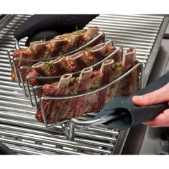 Broil King Stainless Steel Rib Rack 15.2 In. L X 8.6 In. W 1 Pk 8 Broil King Stainless Steel Rib Rack 15.2 In. L X 8.6 In. W 1 Pk -The Grill Spot a16ea8e6 b04e 4a31 92dc ce43a55b2a34