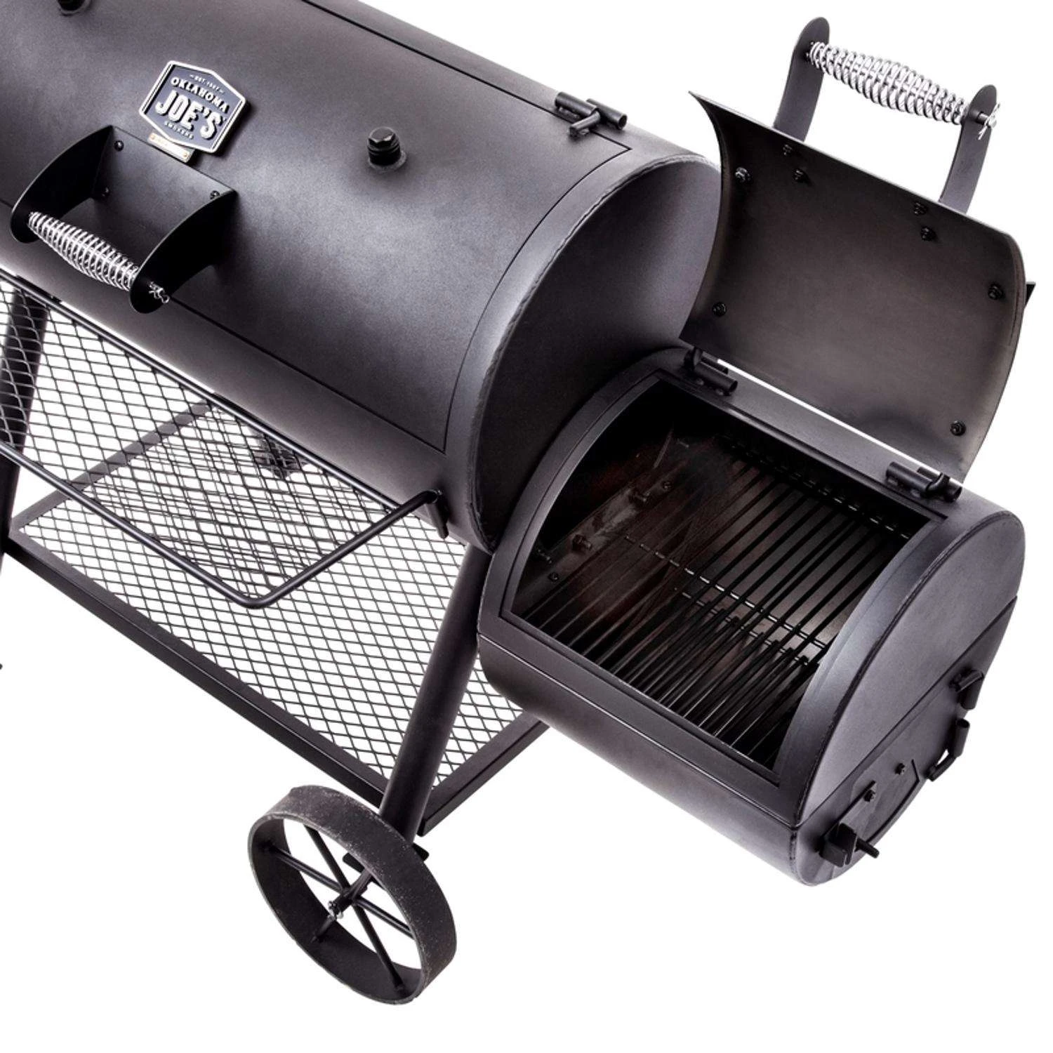 Oklahoma Joe's Highland Offset Charcoal Offset Smoker Black 3 Oklahoma Joe's Highland Offset Charcoal Offset Smoker Black - Image 3