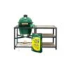 Big Green Egg 18.25 In. Large EGG Package With Modular Nest And Side Table With Distressed Acacia In