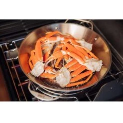 Weber Crafted Stainless Steel Grill Wok 19 In. W -The Grill Spot a596fd1d a564 4e57 a496 8736a75d3b8c