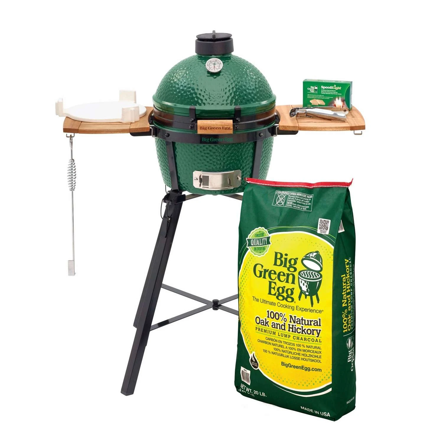 Big Green Egg 13 In. MiniMax EGG Package With Folding Nest And Mates Charcoal Kamado Grill And Smoke 1 Big Green Egg 13 In. MiniMax EGG Package With Folding Nest And Mates Charcoal Kamado Grill And Smoke