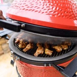 Kamado Joe 18 In. Classic Joe II Charcoal Kamado Grill And Smoker Red -The Grill Spot ae21556e c1cf 454a 81ac 40aec94c4c76