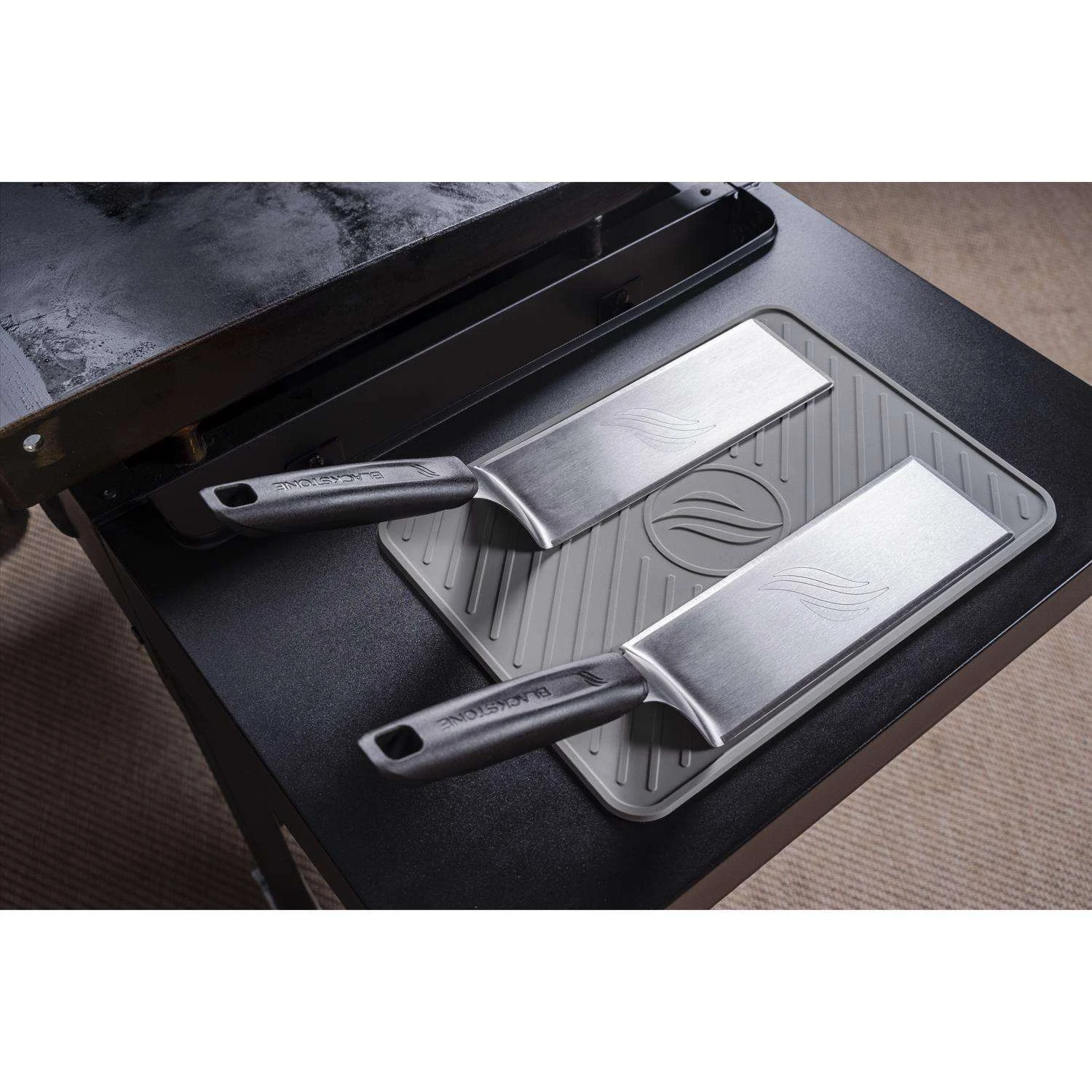 Blackstone Stainless Steel Black/Silver Grill Spatula 2 Pc 2 Blackstone Stainless Steel Black/Silver Grill Spatula 2 Pc - Image 2