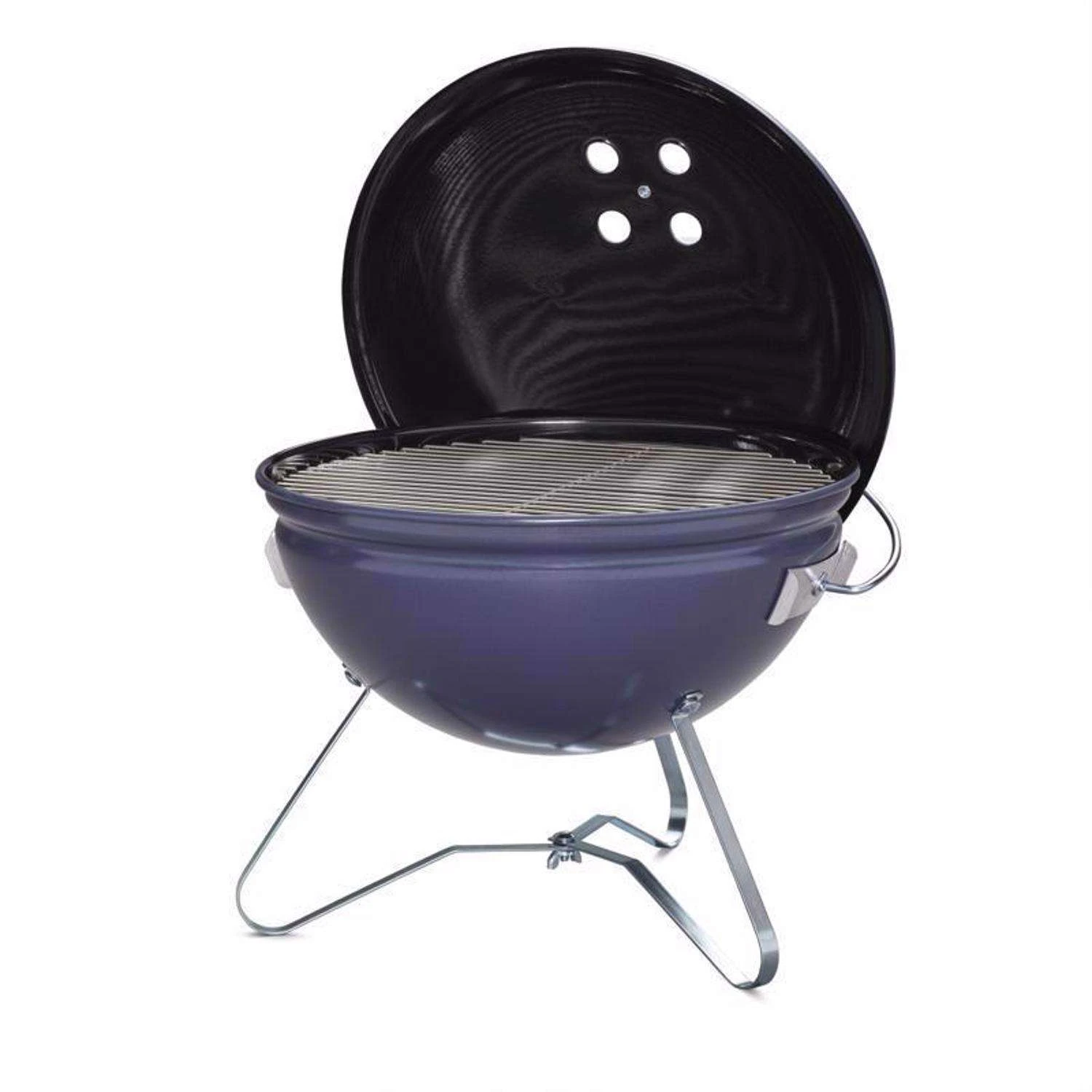 Weber 14 In. Smokey Joe Premium Charcoal Grill Slate Blue 3 Weber 14 In. Smokey Joe Premium Charcoal Grill Slate Blue - Image 3
