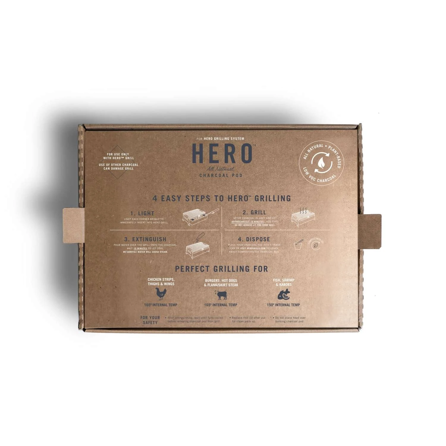 Fire & Flavor HERO All Natural Charcoal Briquettes 2 Fire & Flavor HERO All Natural Charcoal Briquettes - Image 2