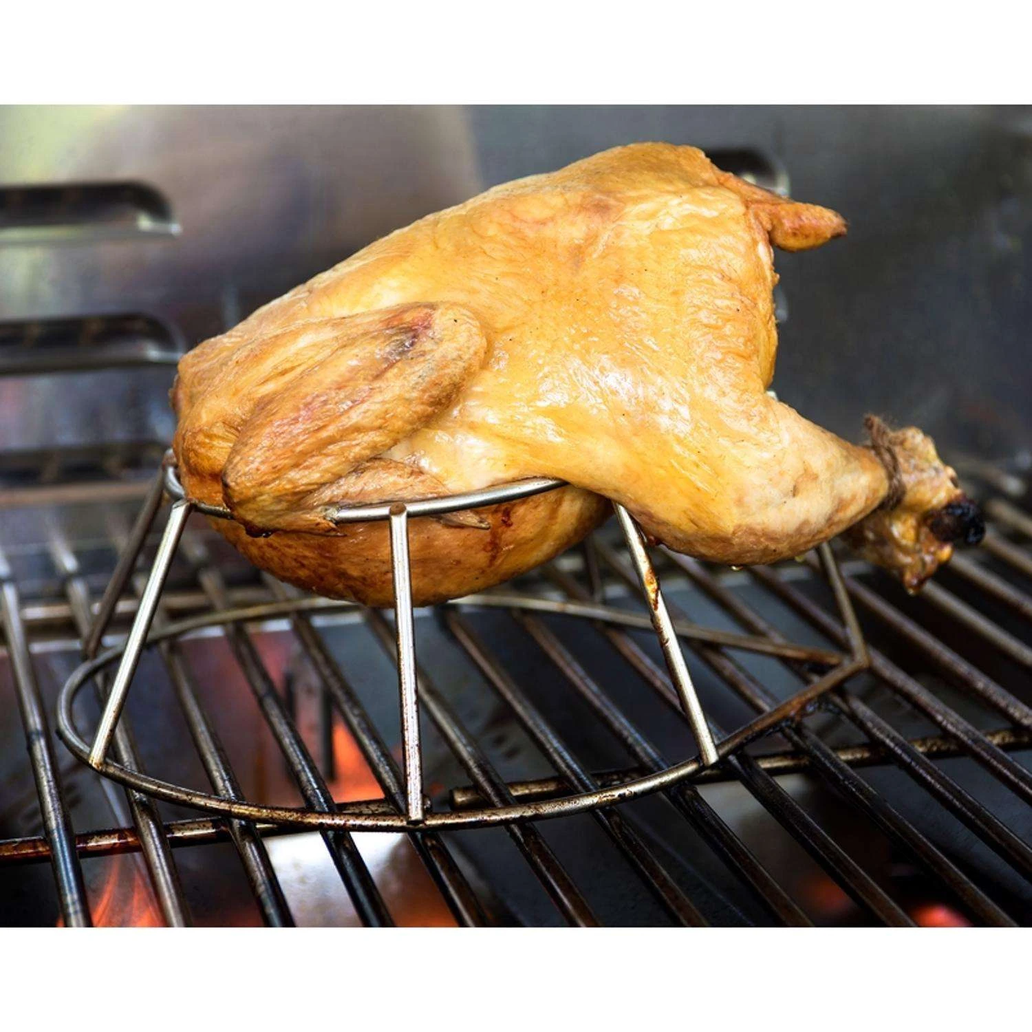 Topsy Turkey/Choice Chicken Stainless Steel Roasting Rack 20 Lb 9 In. L X 11 In. W 1 Pc 4 Topsy Turkey/Choice Chicken Stainless Steel Roasting Rack 20 Lb 9 In. L X 11 In. W 1 Pc - Image 4