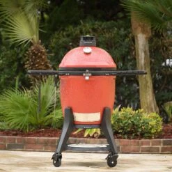 Kamado Joe 18 In. Classic III Charcoal Kamado Grill And Smoker Black/Red -The Grill Spot bfc6c140 8be9 42dd 912d 11e3bf107c72